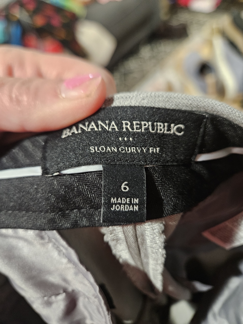 Banana Republic Sloan Curvy Fit Ankle Trousers – Gray. Size 6 (Like New) - Picture 5 of 16